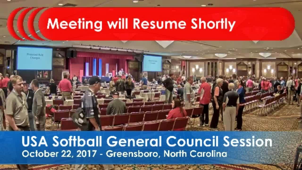 2017 USA Softball Annual Meeting Opening General Council Session
