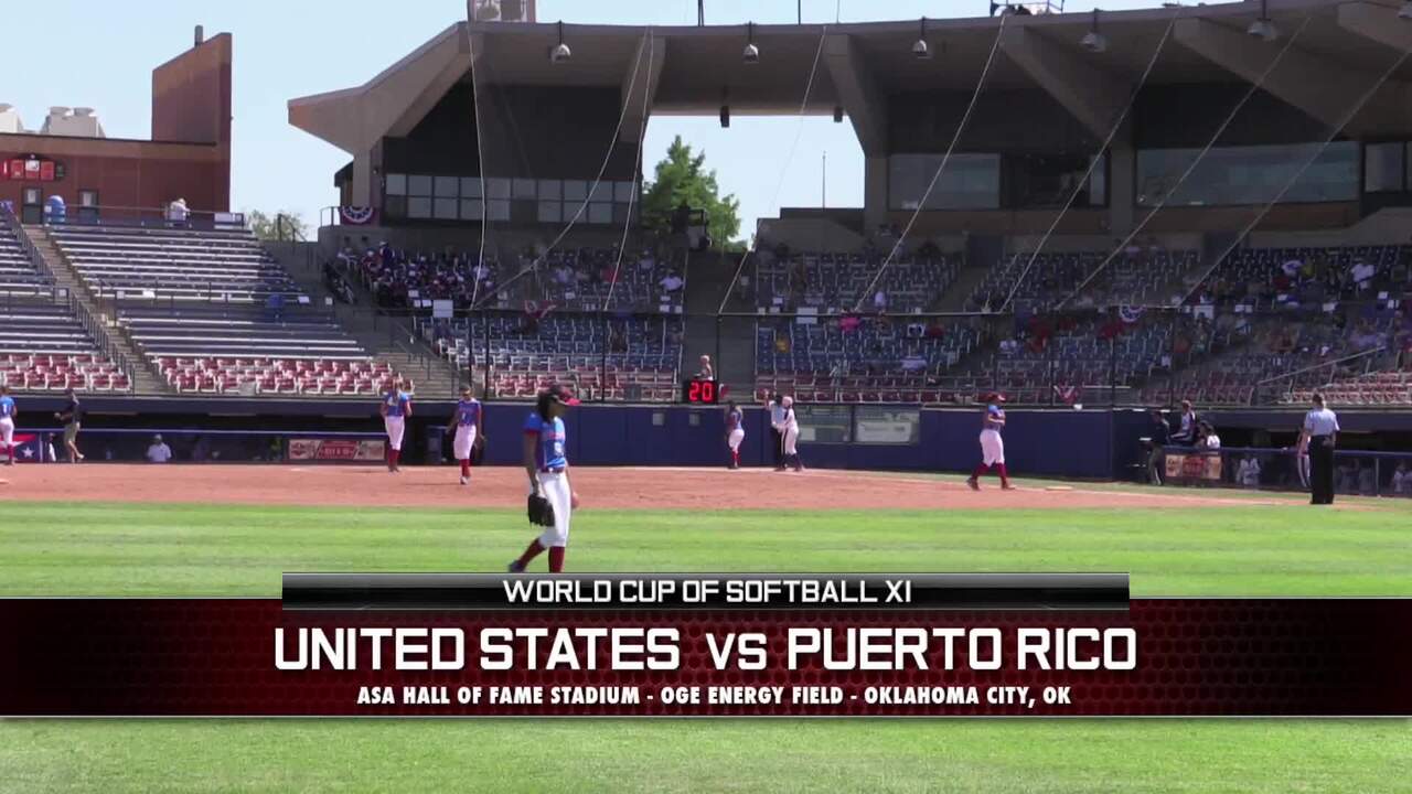World Cup of Softball XI - USA vs Puerto Rico