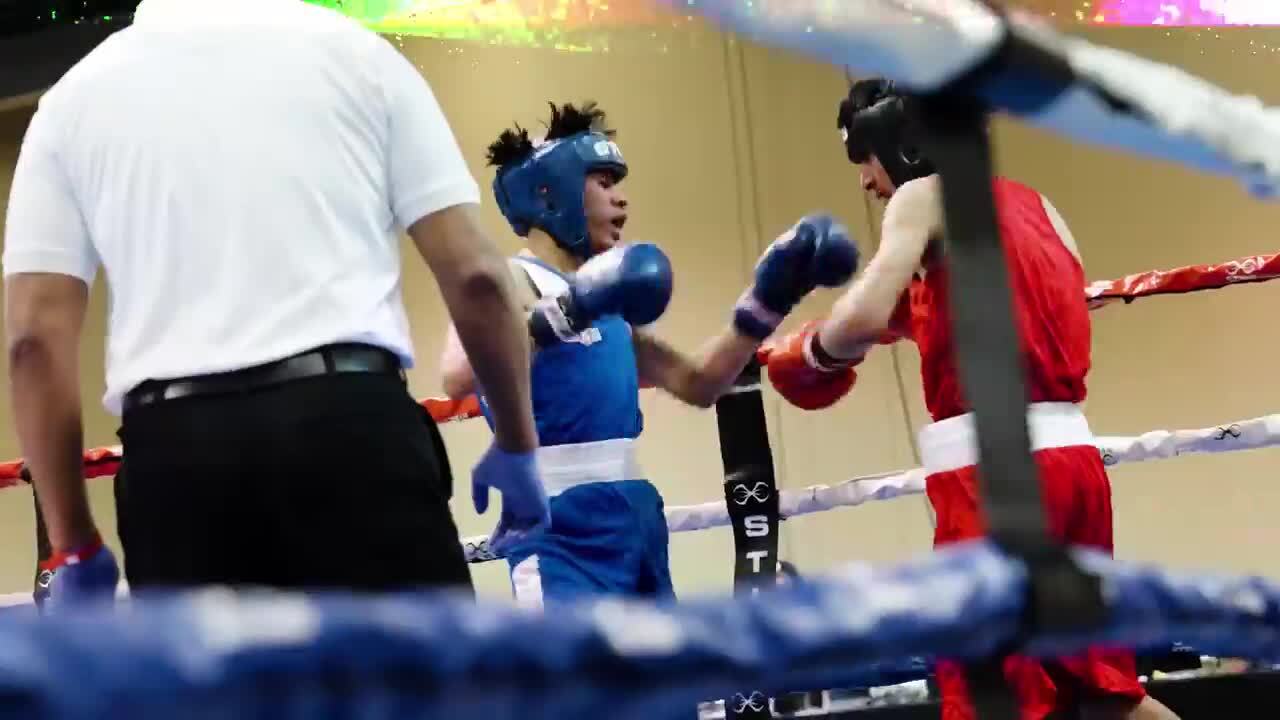 Fighting Sports USA Boxing Competition Headgear (チーク) レッド Fight of the Night: The Battle of New Mexico | USA Boxing