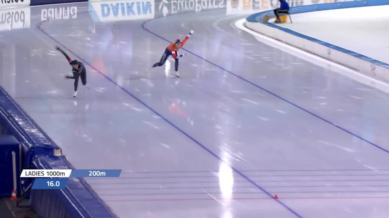 Brittany Bowe 1000m GOLD WC2