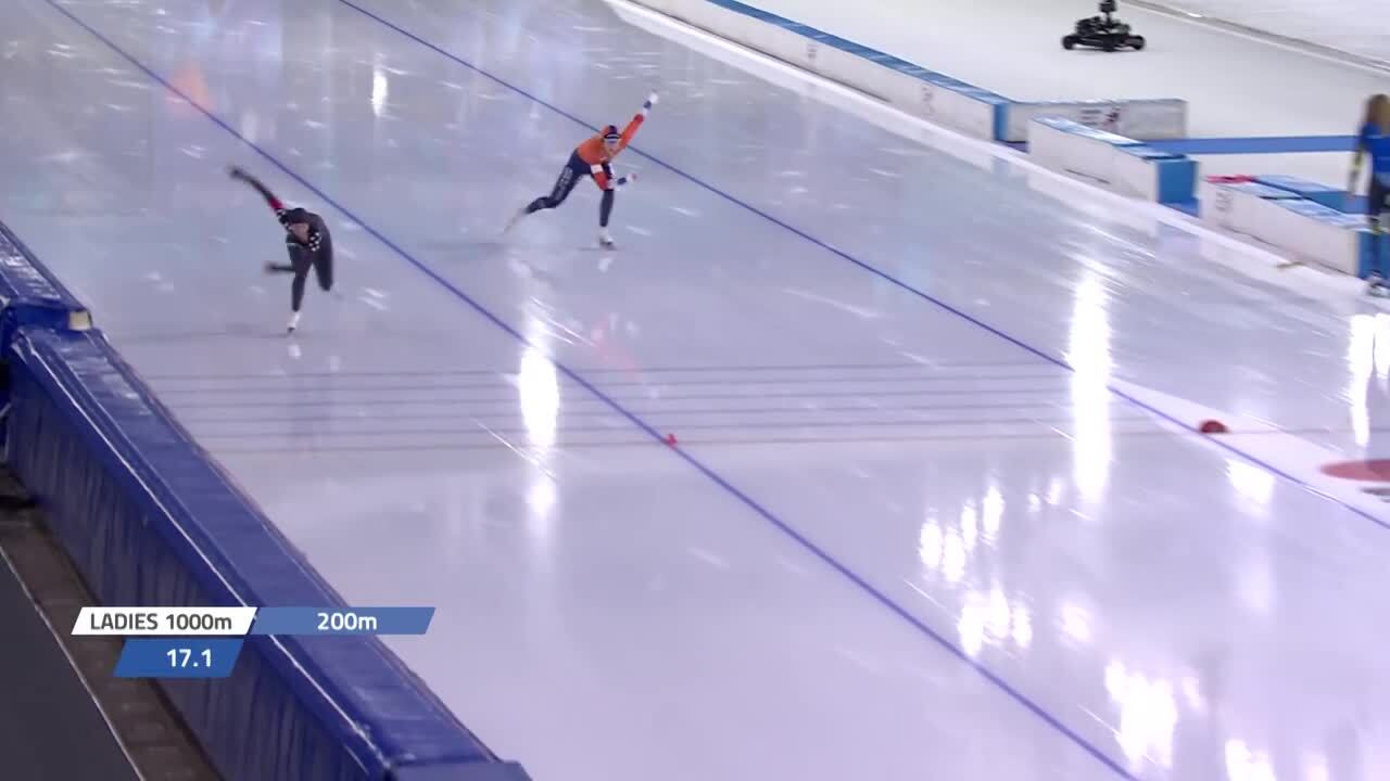 Brittany Bowe 1000m GOLD WC2