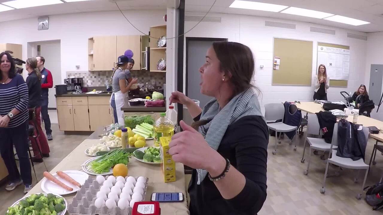 US Speedskating vs. US Ski & Snowboard Cooking Challenge