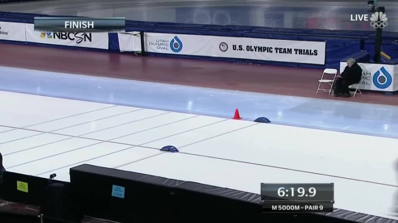 Jonathan Kuck Wins The Men’s 5000M | 2014 U.S. Olympic Trials Speed Skating