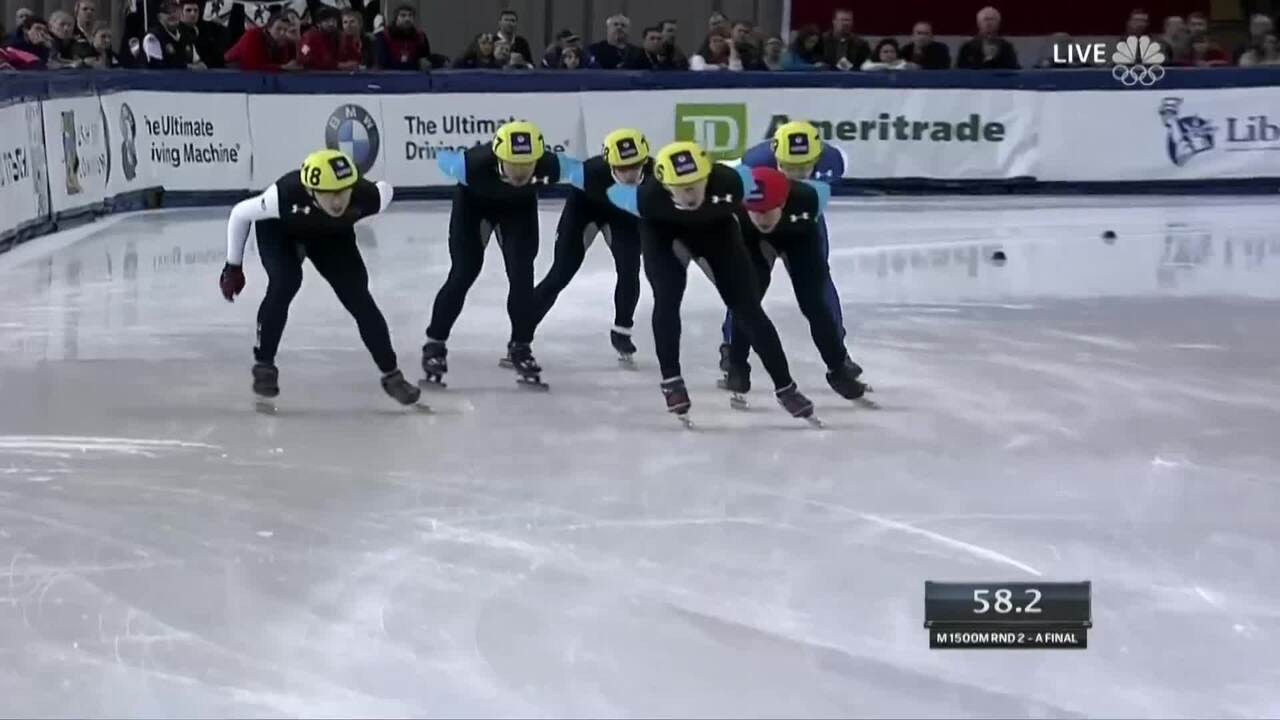 J.R. Celski Cruises To Victory In The 1,500m | U.S. Olympic Trials Short Track Speedskating