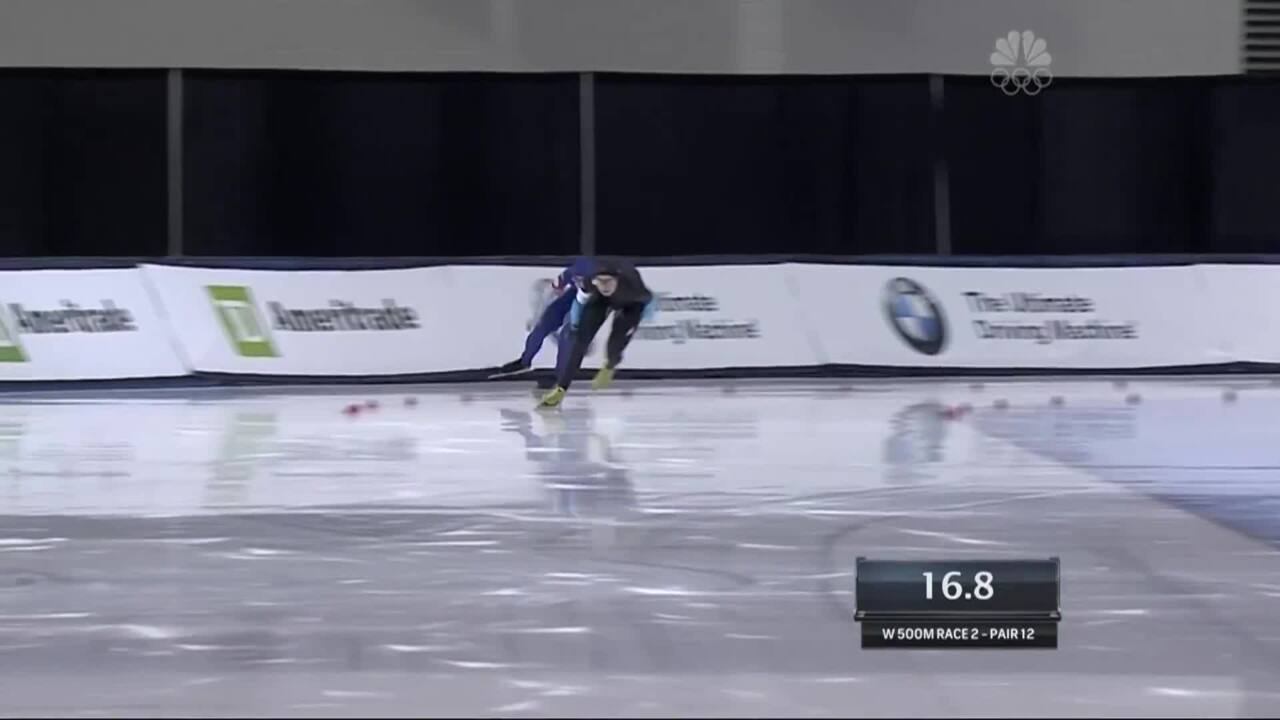 Richardson And Bowe Go One-Two In The 500m | 2014 U.S. Olympic Trials Speed Skating