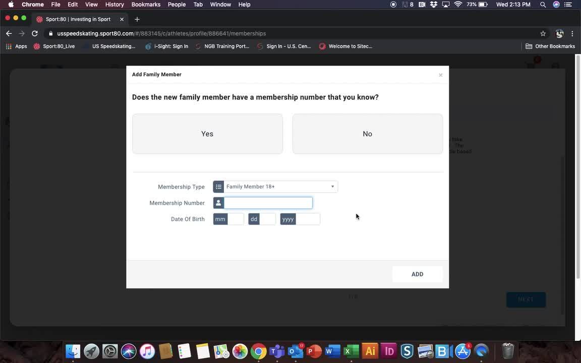 Family Membership $200 Cap - How to Register