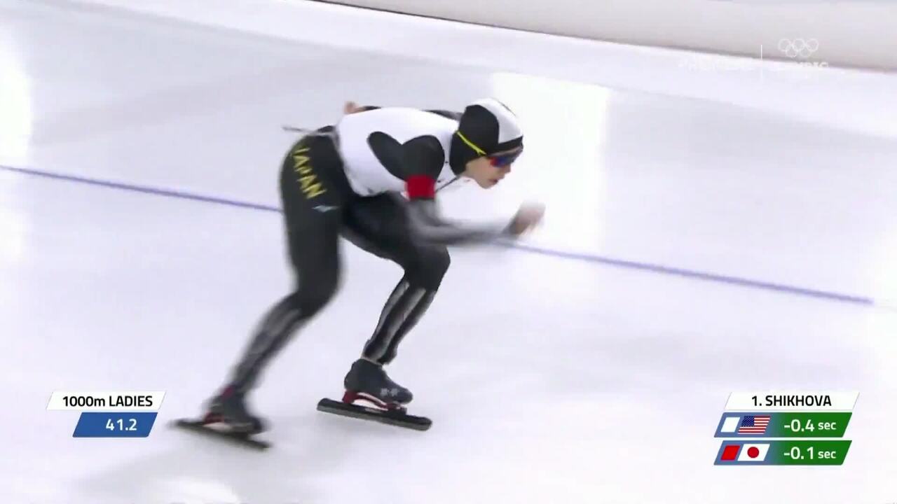Brittany Bowe's gold medal 1000m event in Heerenveen (WC4)