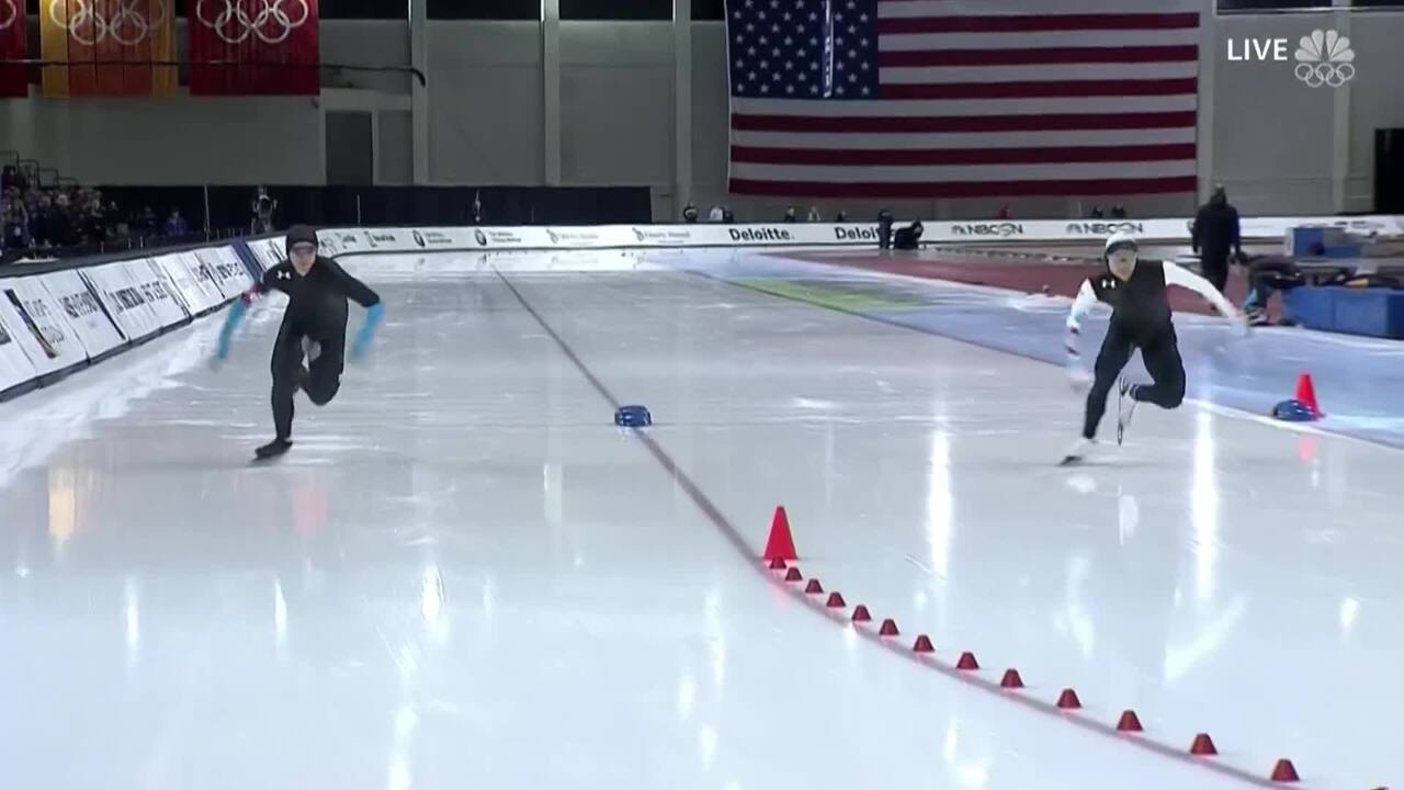 Emery Lehman Skates To Victory In The Men’s 10,000m | U.S. Olympic Trials Speedskating