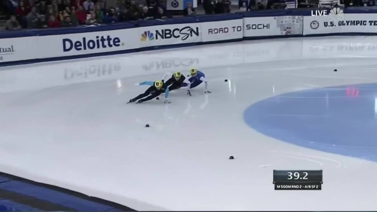 J.R. Celski Continues His Dominance Winning The 500m | U.S. Olympic Trials Short Track Speedskating