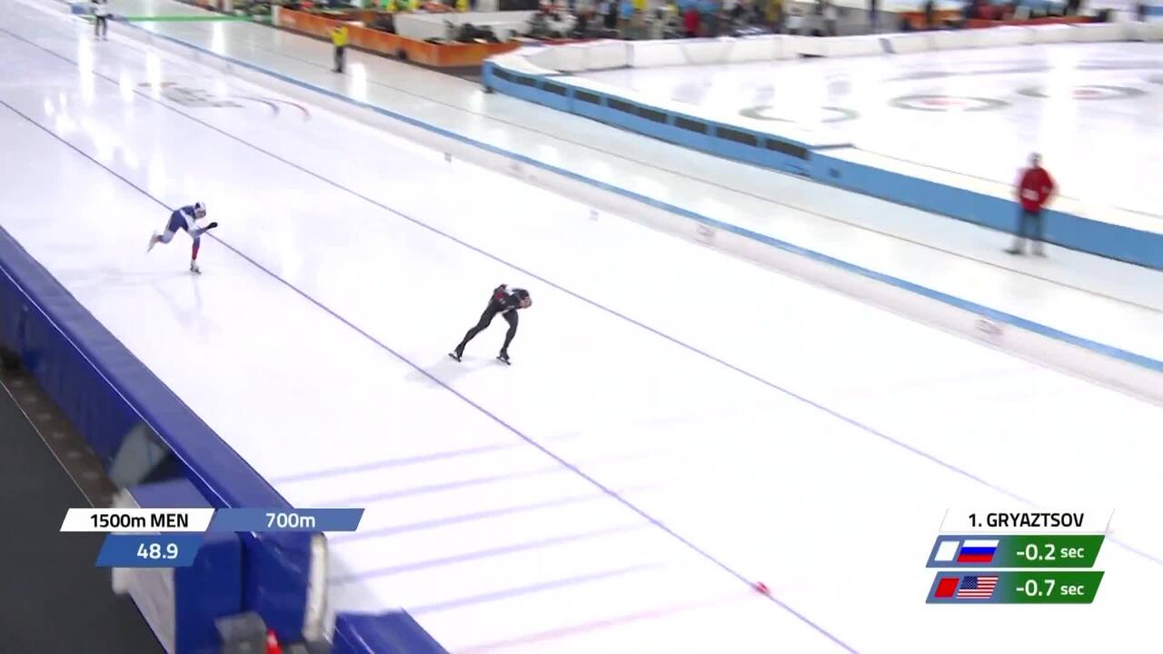 Joey Mantia wins silver in the 1500m in Heerenveen