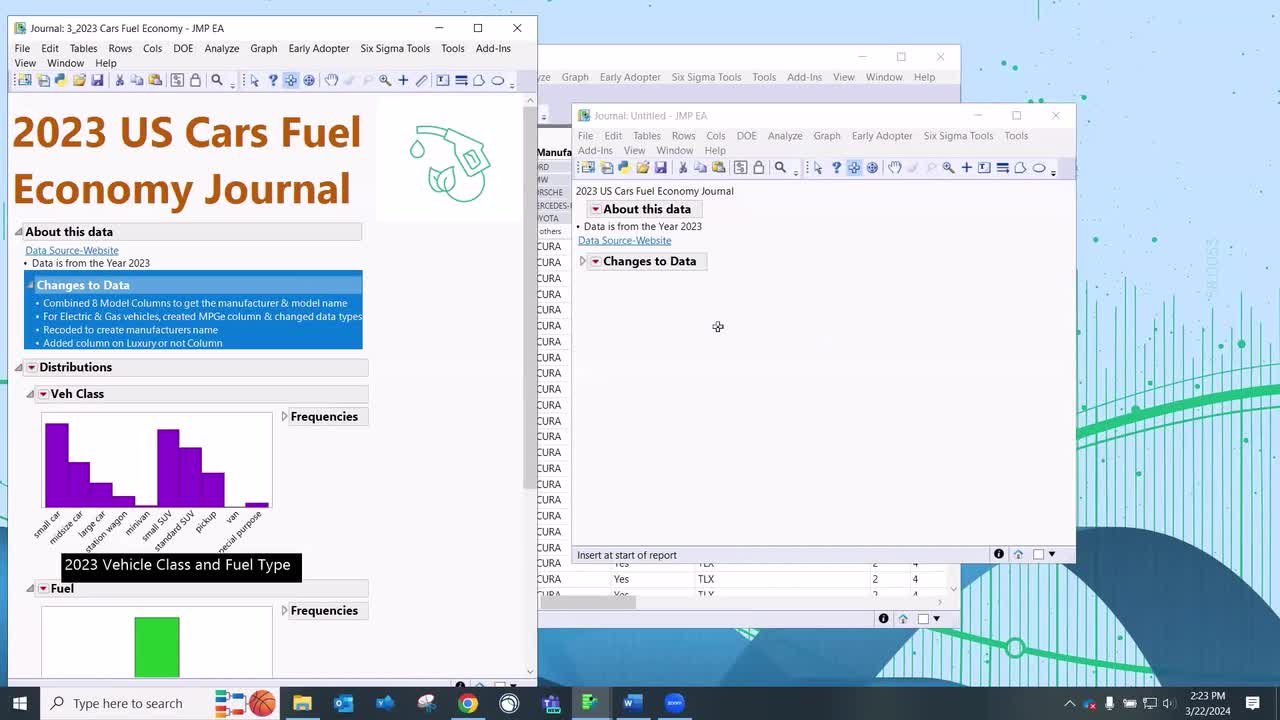 Using Journals to Streamline Sharing Results with JMP Users - JMP 
