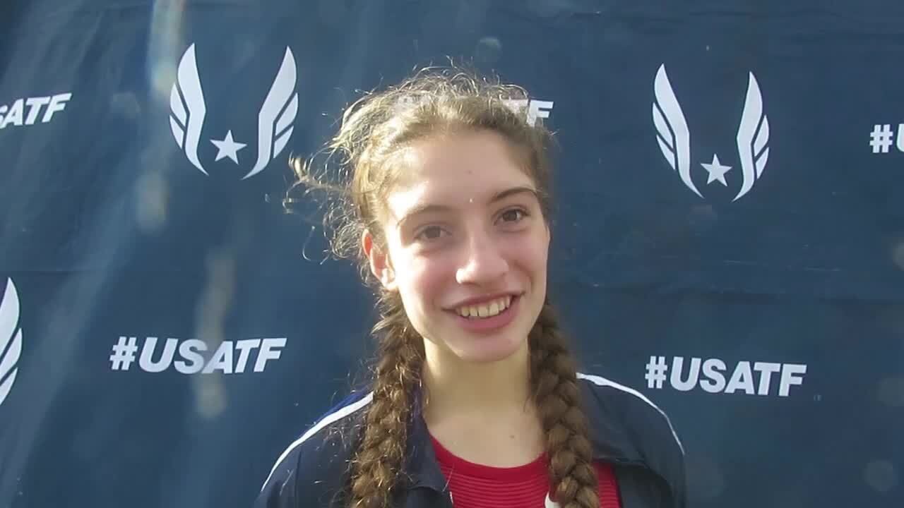 DyeStat Videos Katie Izzo 6th Place Women s Open 10 Km USATF Cross Country