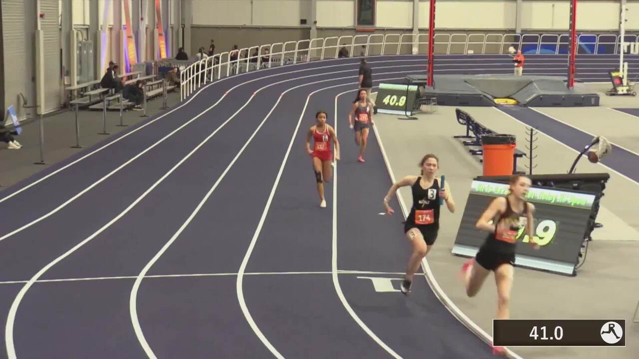 Spokane High School Invitational Videos Girls 4x200m Relay Section