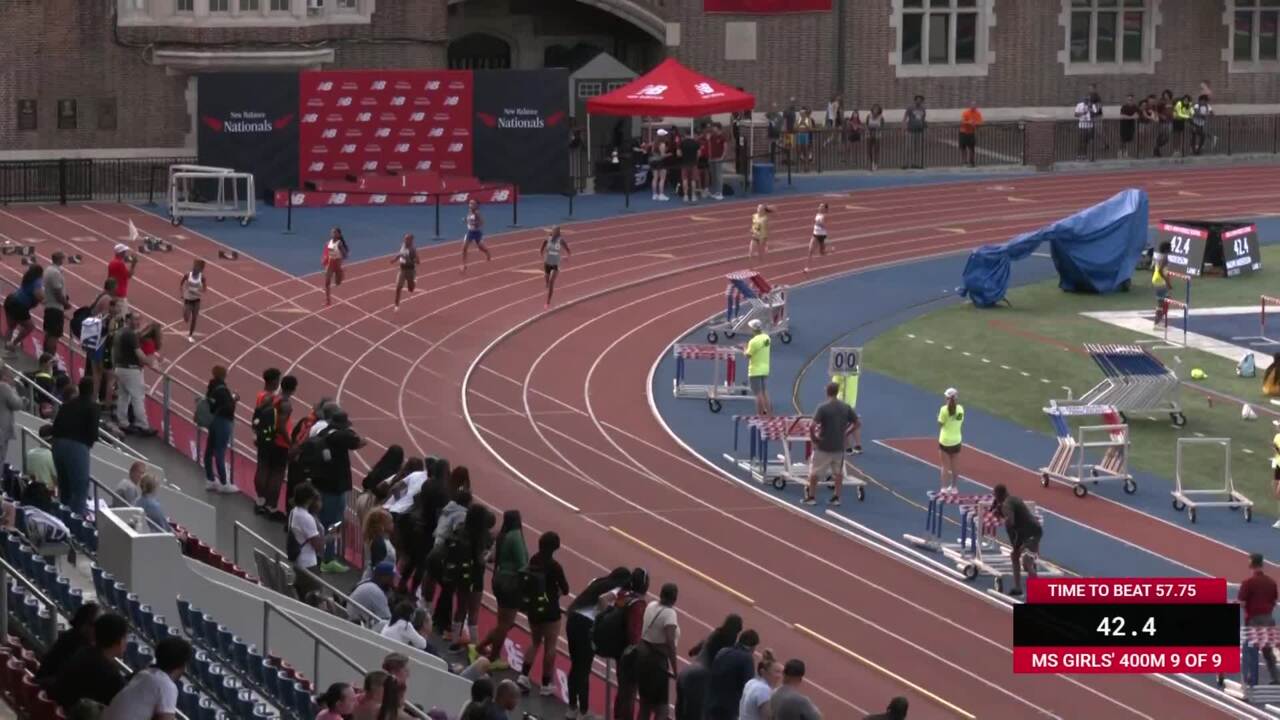 New Balance Nationals Outdoor Videos Girls 400m Middle School