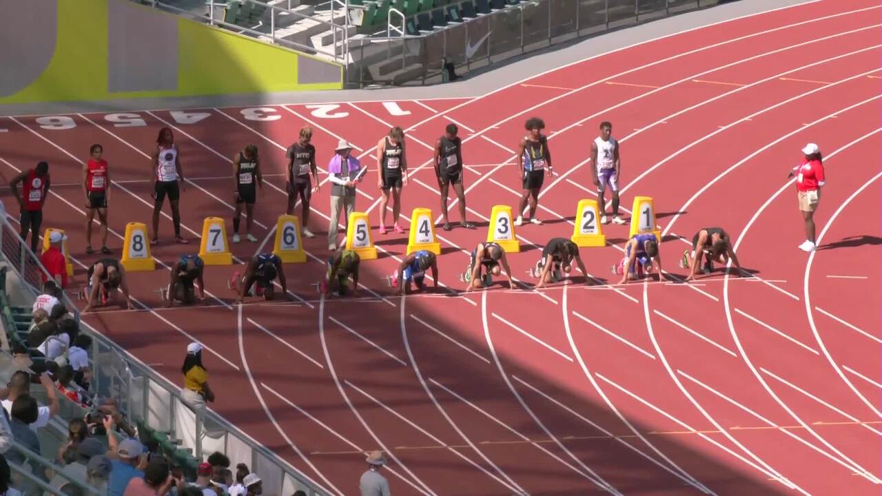 USATF.TV Videos Men's 1718 100m Prelim Heat 10 USATF National