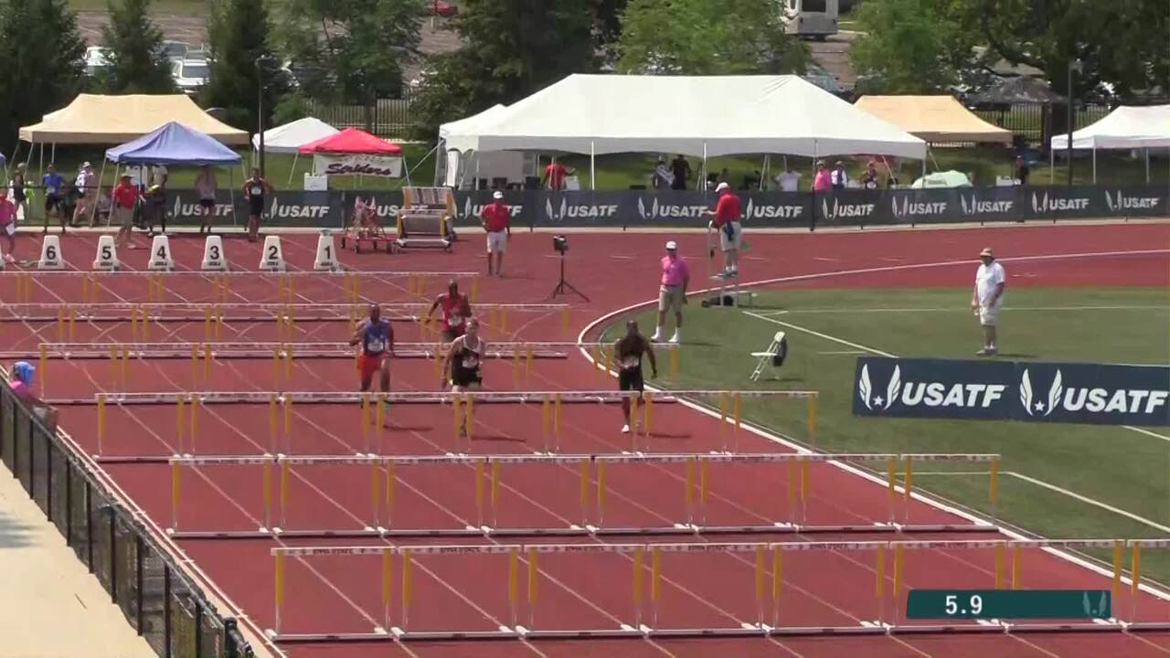 USATF.TV - Videos - Men's 55-59 100m Hurdles - USATF Masters Outdoor ...