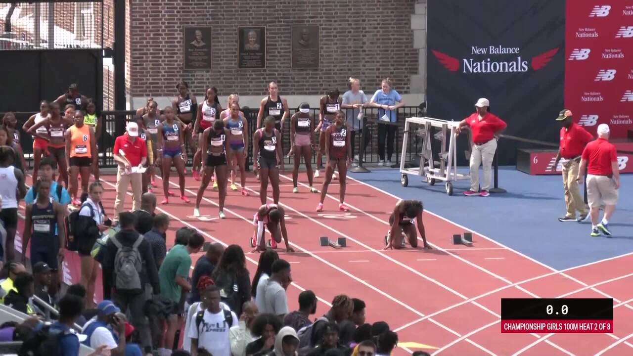 New Balance Nationals Outdoor Videos Girls 100m Championship Prelim