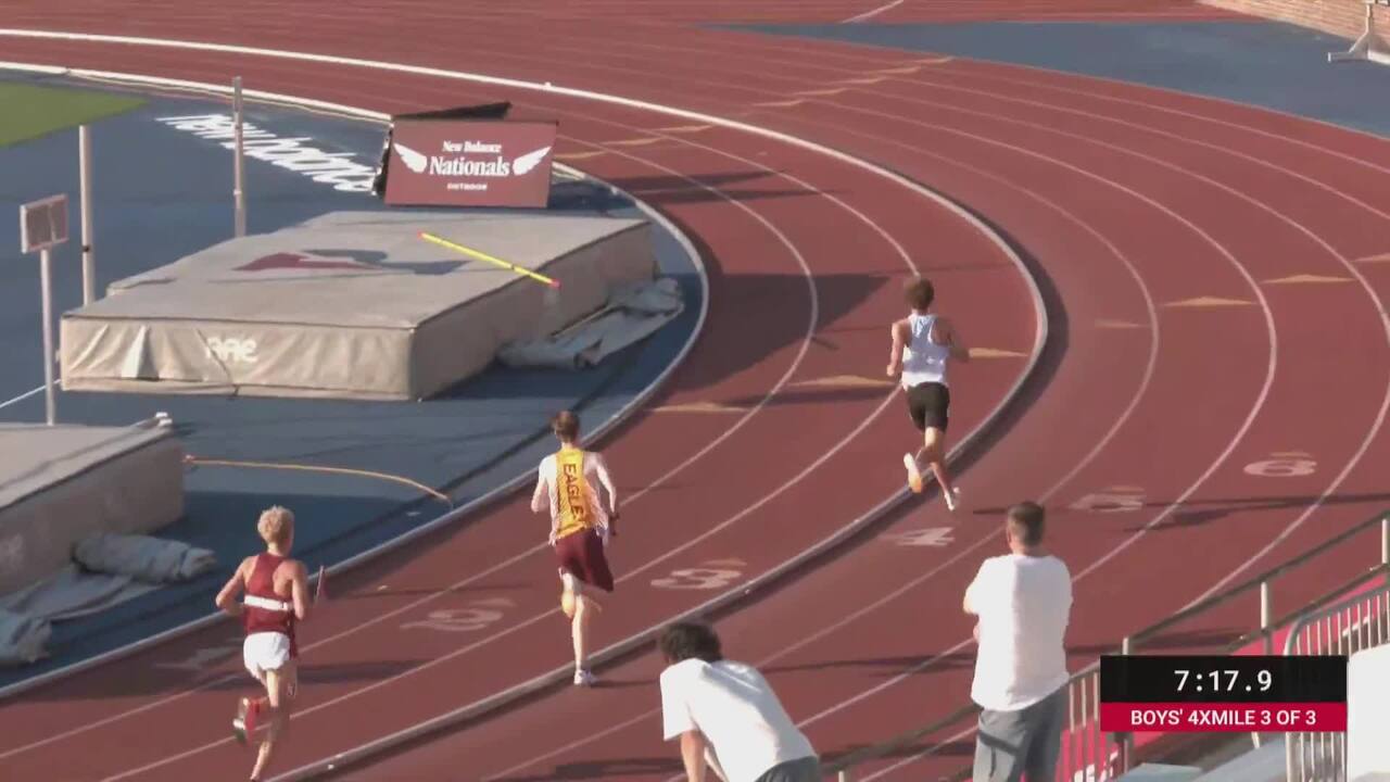 New Balance Nationals Outdoor Videos Boys 4x1 Mile Championship