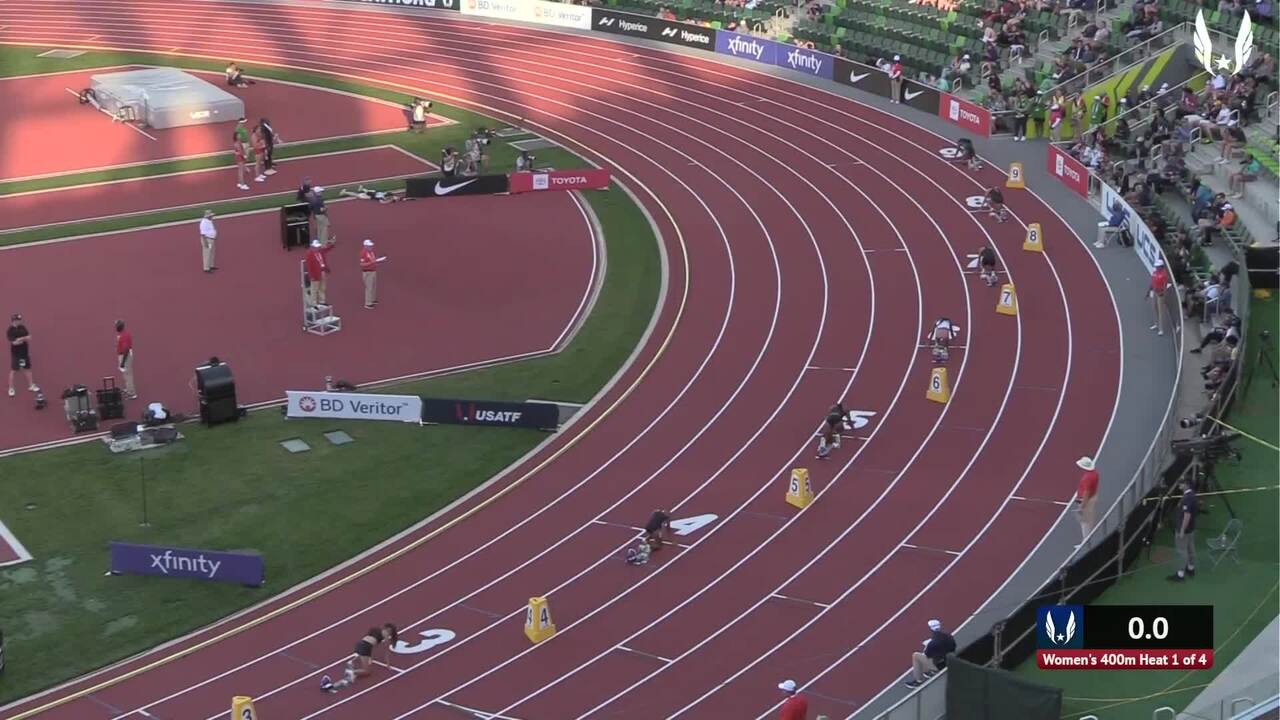 Toyota USATF Outdoor Championships Videos Women's 400m Prelim Heat