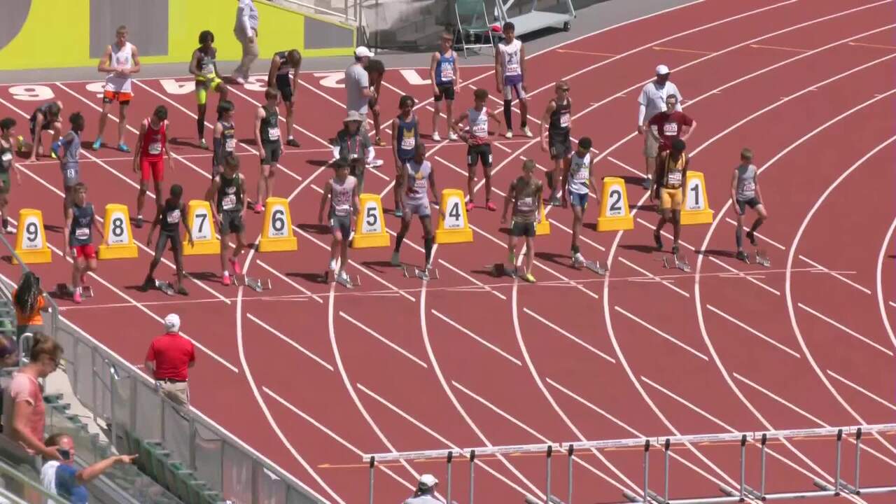 USATF.TV Videos Boys 1314 100m Hurdles Prelim Heat 1 USATF