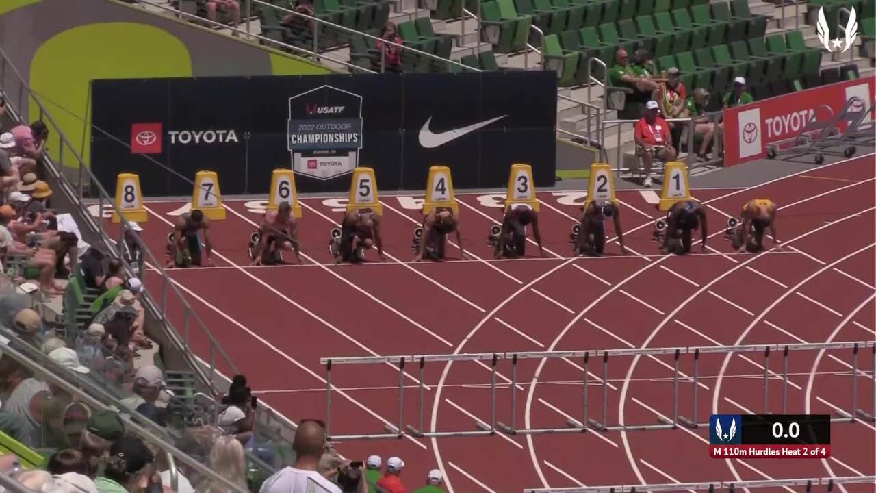 USATF.TV Videos Men's 110m Hurdles Prelim Heat 2 Toyota USATF