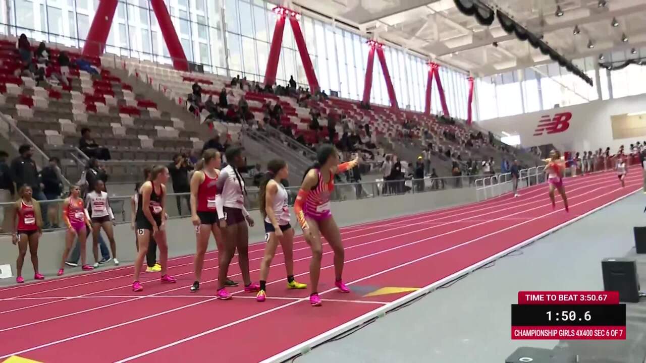 New Balance Nationals Indoor Videos Girls 4x400m Relay