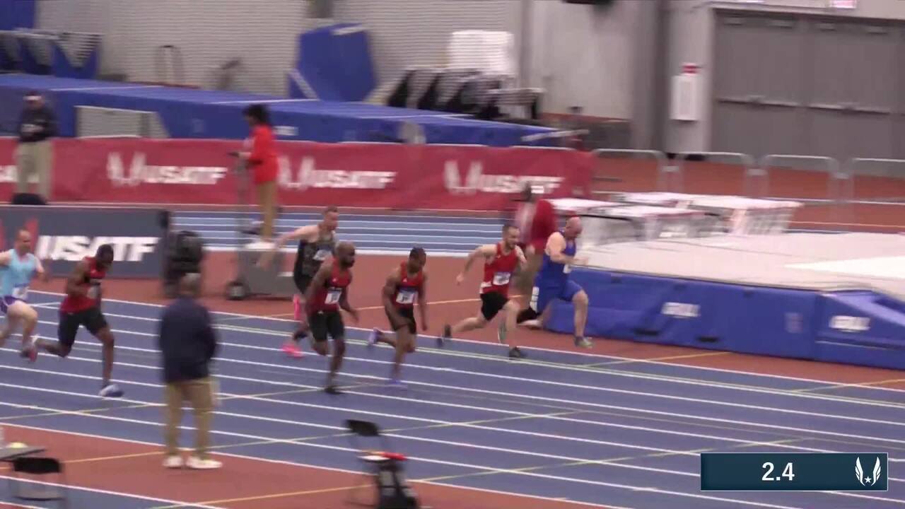 USATF.TV - Videos - Men's 40 60m Prelim Heat 1 - USATF Masters Indoor ...