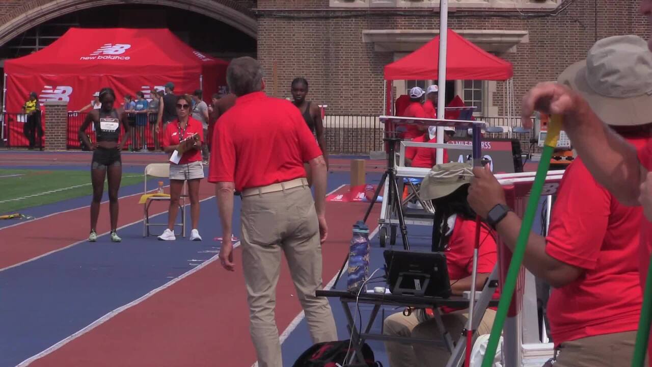 New Balance Nationals Outdoor Videos Girls Freshman Long Jump Flight 1 New Balance