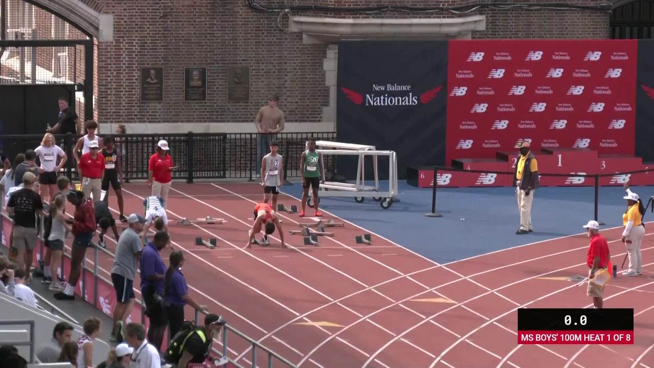 New Balance Nationals Outdoor Videos Boys 100m Middle School Prelim