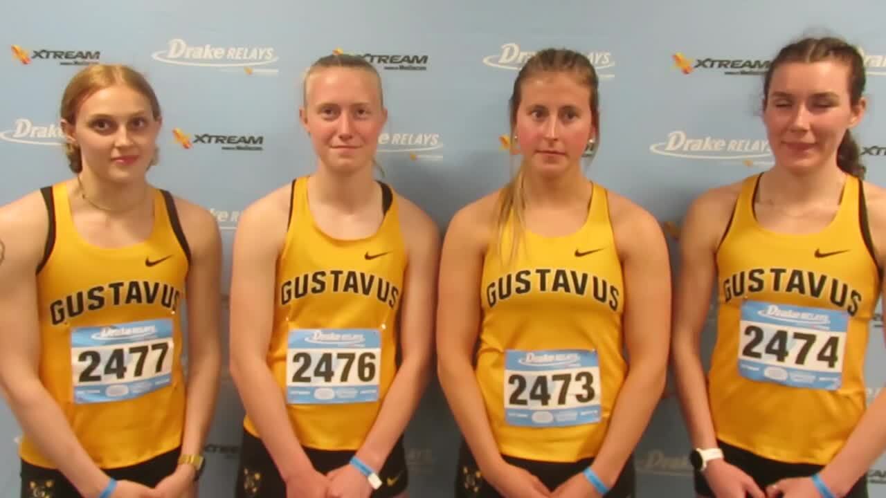 Videos Gustavus Adolphus 1st Place Women's 1600m Sprint