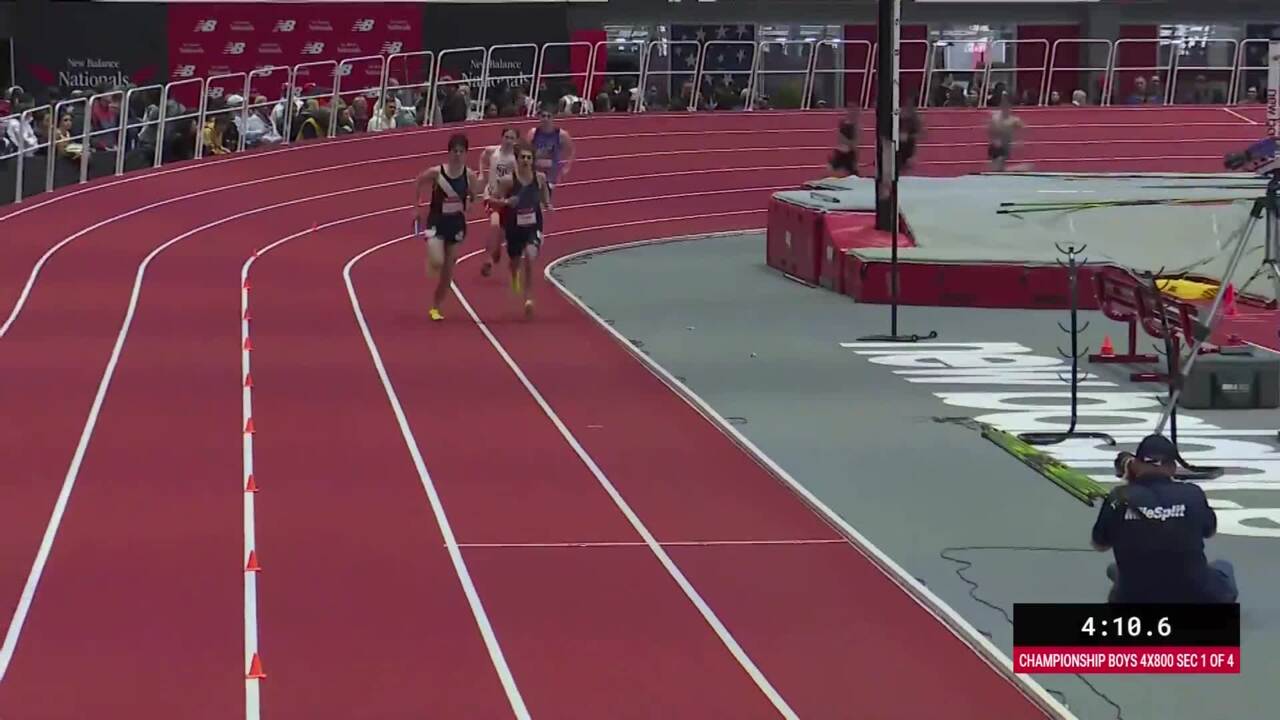 New Balance Nationals Indoor Videos Boys 4x800m Relay Championships