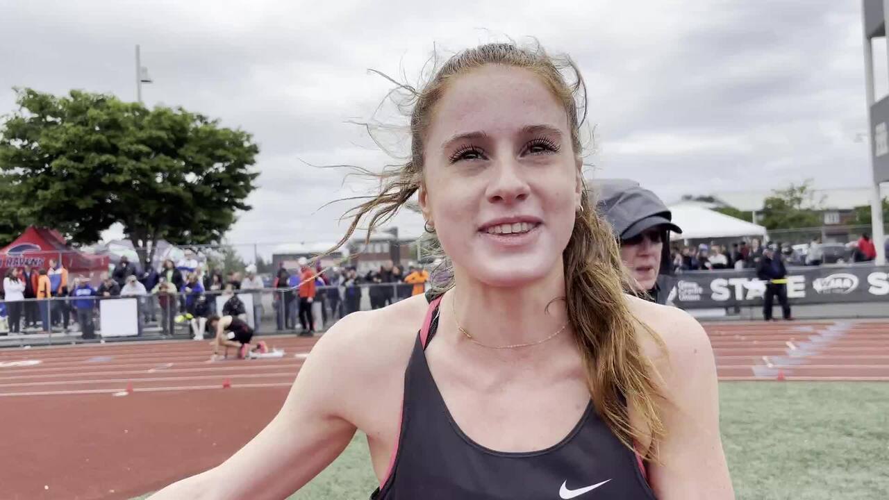 Washington WIAA Outdoor State Championships - Videos - Rebecca OKeefe 1st  Place 4A Girls 3200m, 800m - Washington WIAA Outdoor State Championships  2024