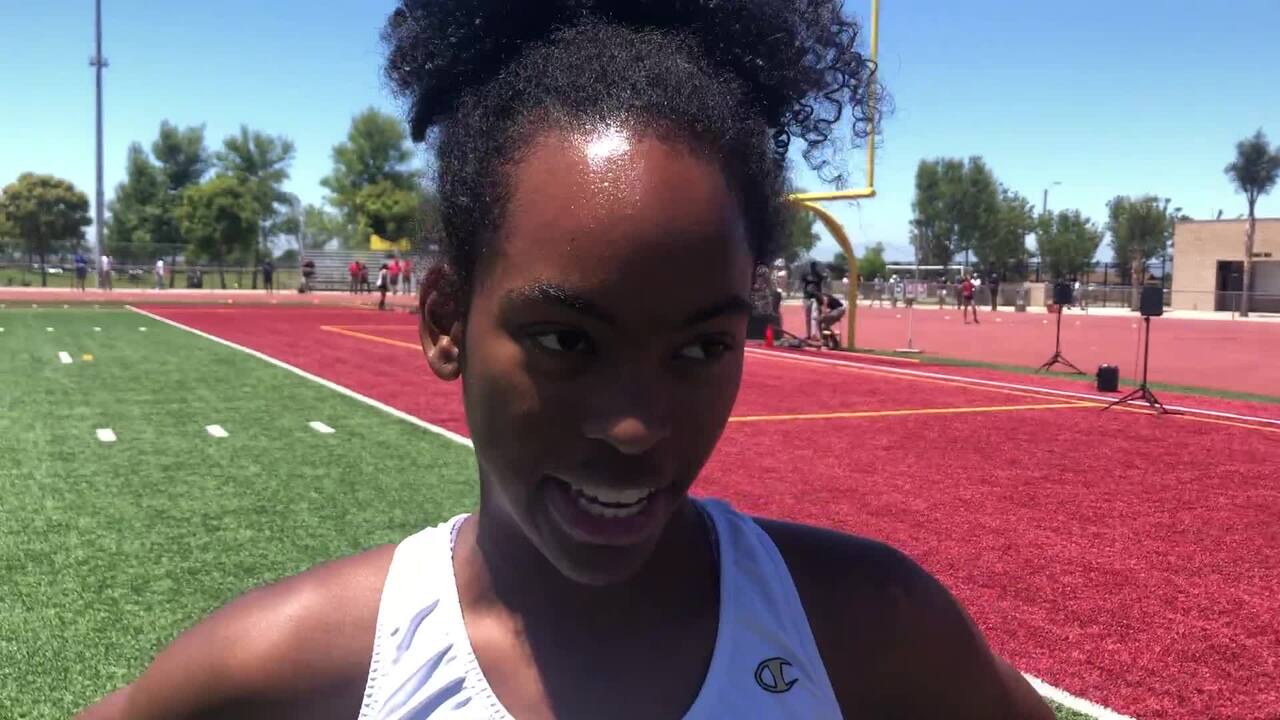 DyeStat Videos Kymara Brodie 1st Place Girls 100m and 6th