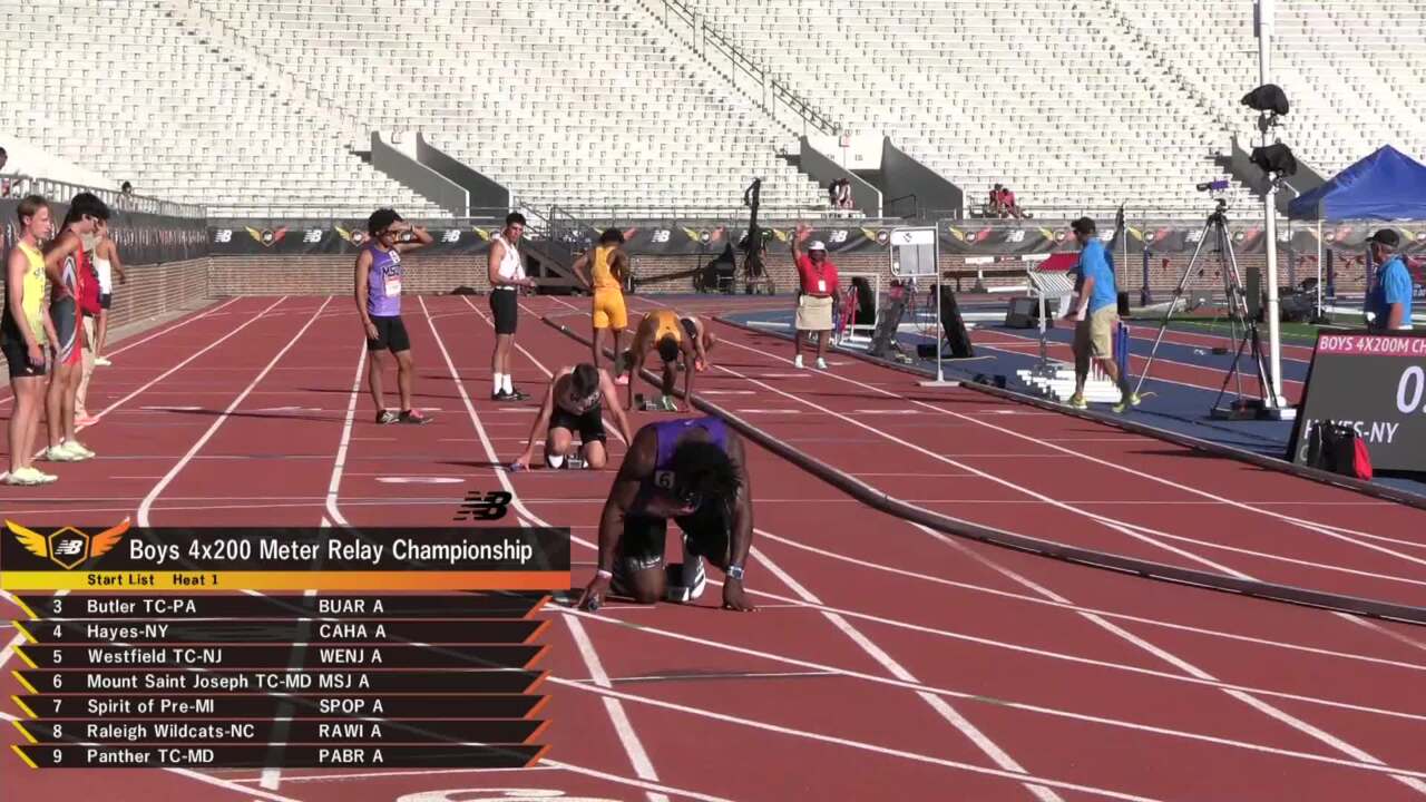 New Balance Nationals Outdoor Videos Boys 4x200m Relay Championship