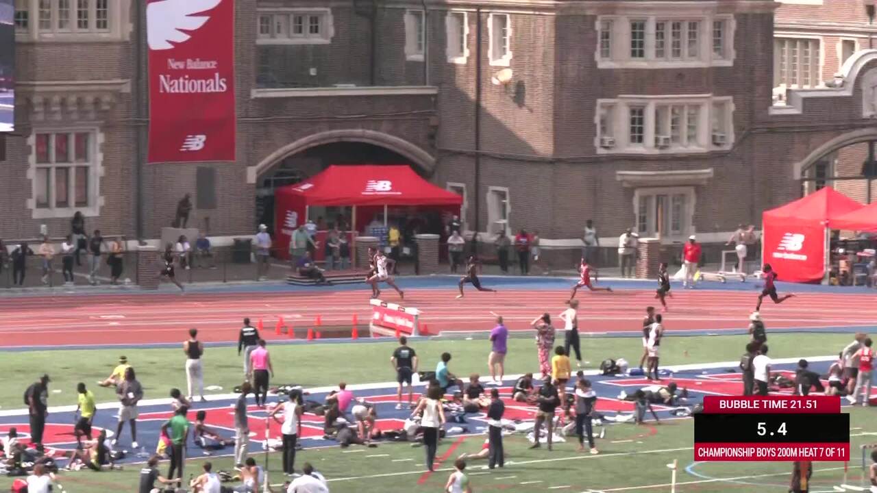 New Balance Nationals Outdoor Videos Boys 200m Championship Prelim