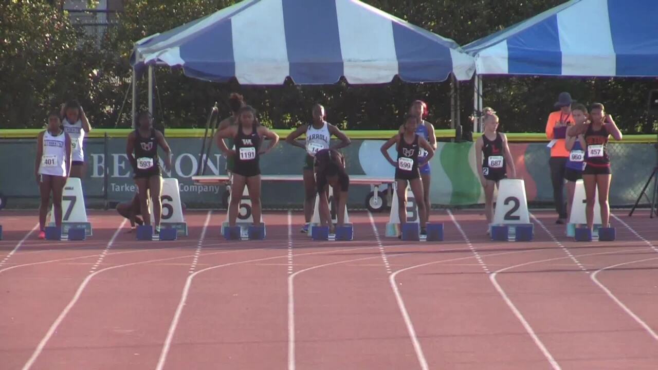 Beach Run Invitational Videos Girls 100m Prelim Heat 10 Beach Run