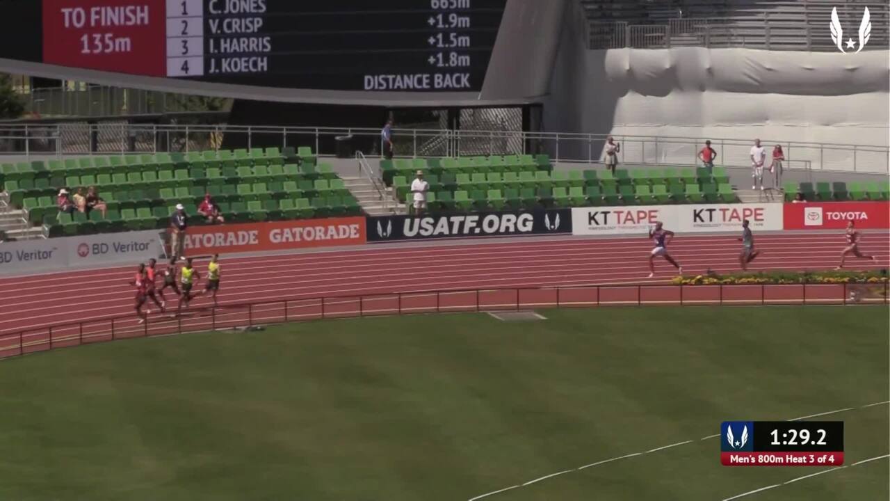 USATF.TV Videos Men's 800m Prelim Heat 2 Toyota USATF Outdoor