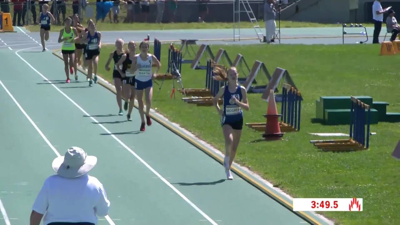 Videos Girls U16 2000m Final Heat 2 Legion Canadian Youth Track and