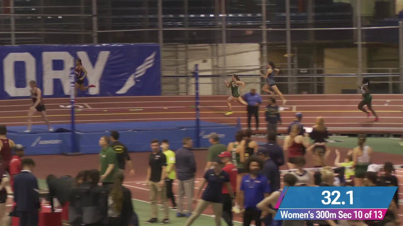 Videos Women 300 Meter Dash 10 TCNJ Indoor Opener