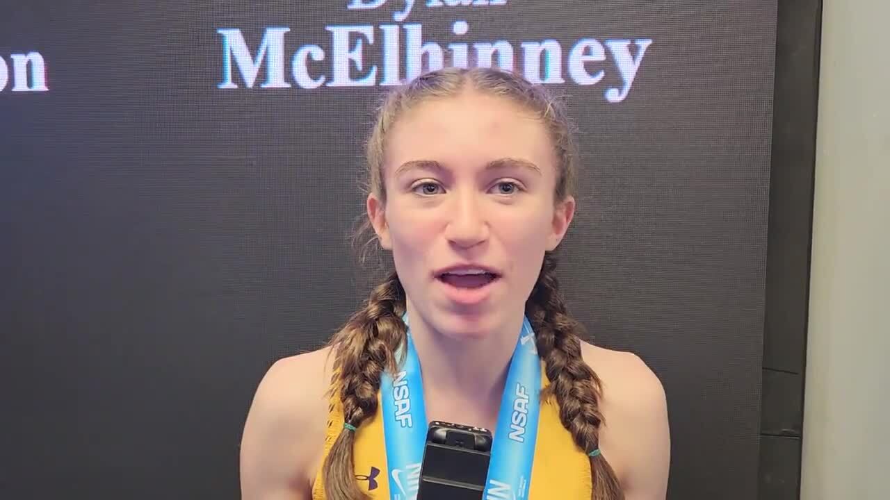 Nike Indoor Nationals Videos Dylan McElhinney Champion Girls 800m