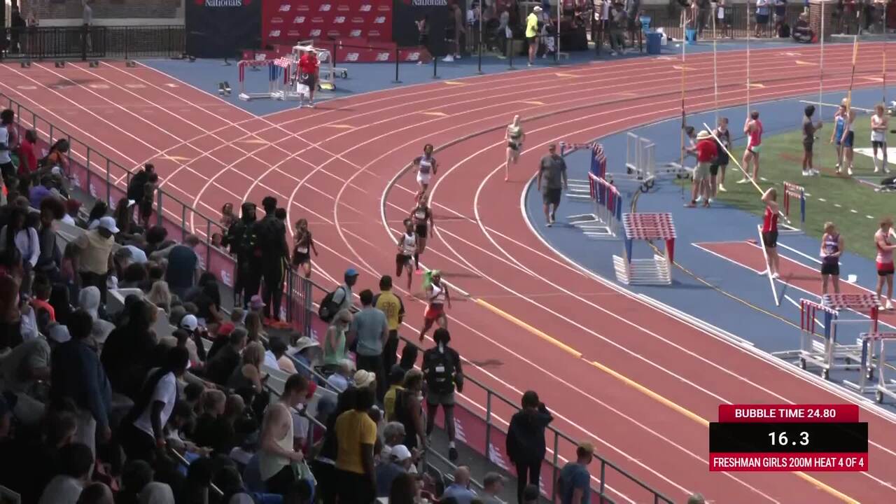 New Balance Nationals Outdoor - Videos - Girls 200m Freshman Prelim ...