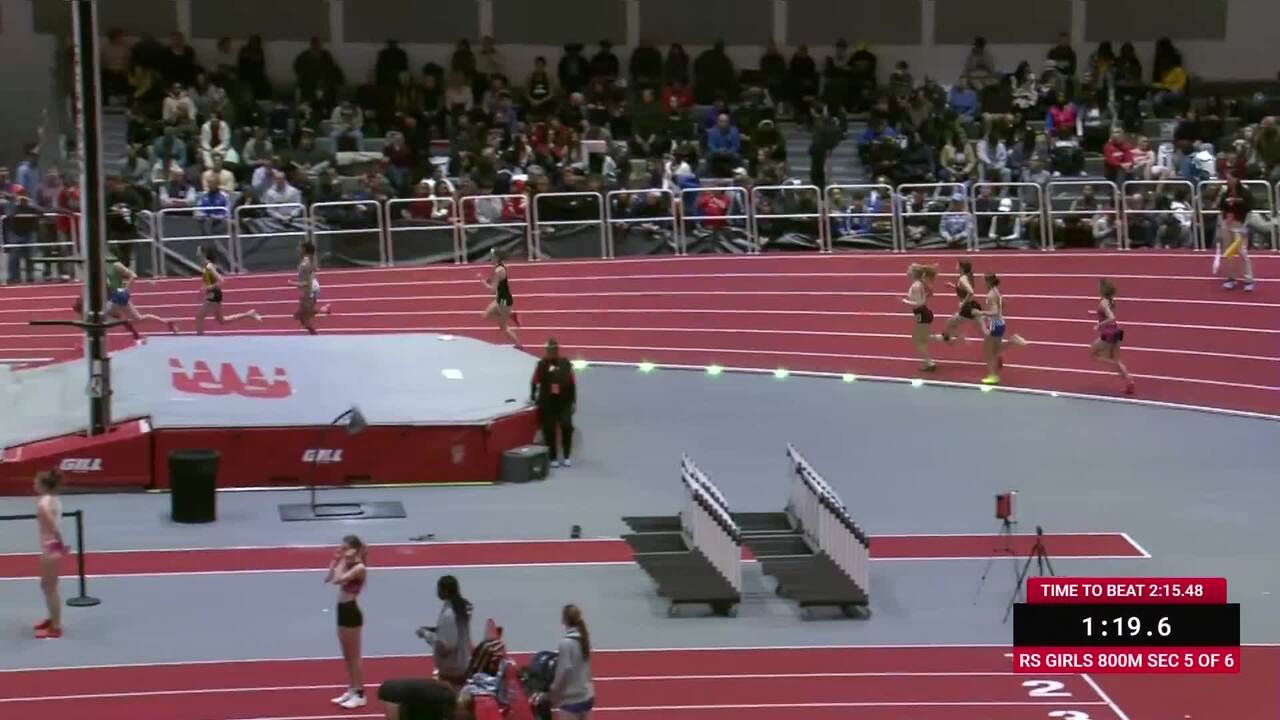 New Balance Nationals Indoor Videos Girls 800m Rising Stars Section