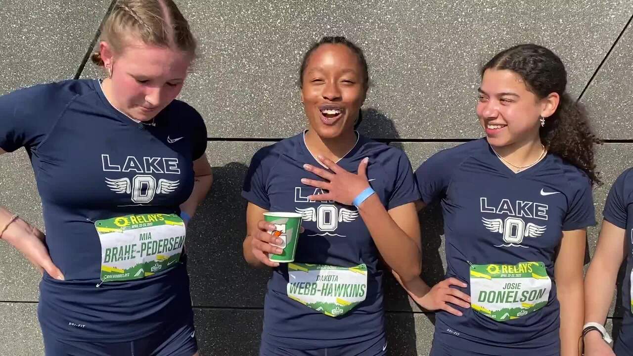 DyeStat.com - Videos - Lake Oswego OR Champions Girls 4x200m - Oregon  Relays presented by AthleticNET