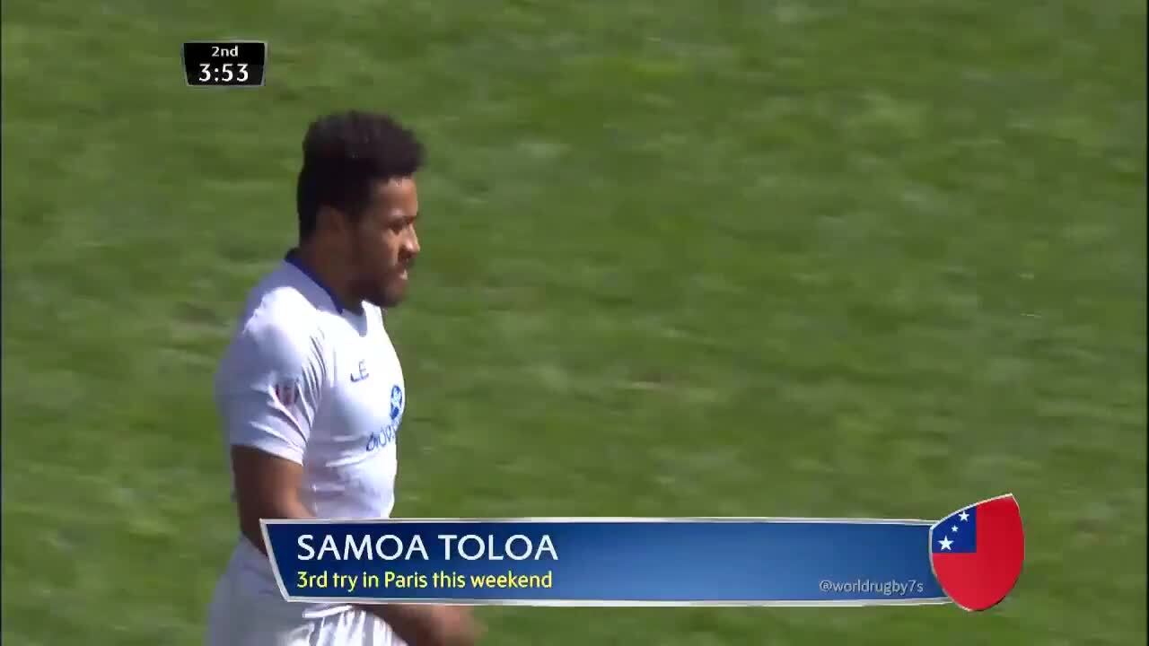 Try, Samoa Toloa, USA v SAMOA - HSBC World Rugby Sevens Series