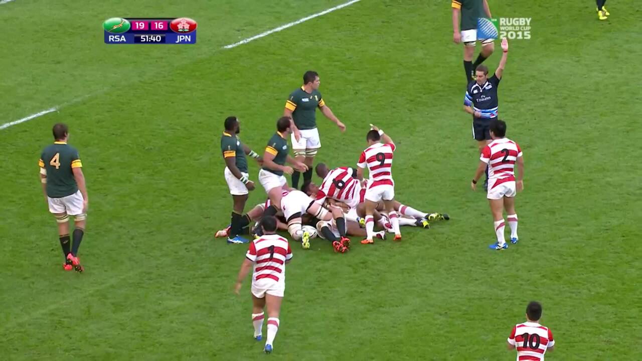 RWC2015 1次リーグB組 南アフリカ－日本 日本劇的勝利 ハイライト動画