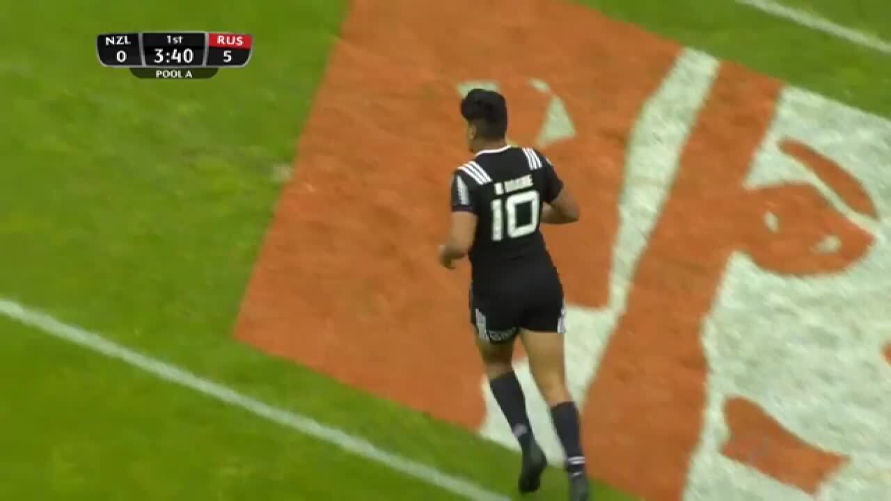 Try Rieko Ioane New Zealand V Russia 公式 ラグビーワールドカップ19日本大会
