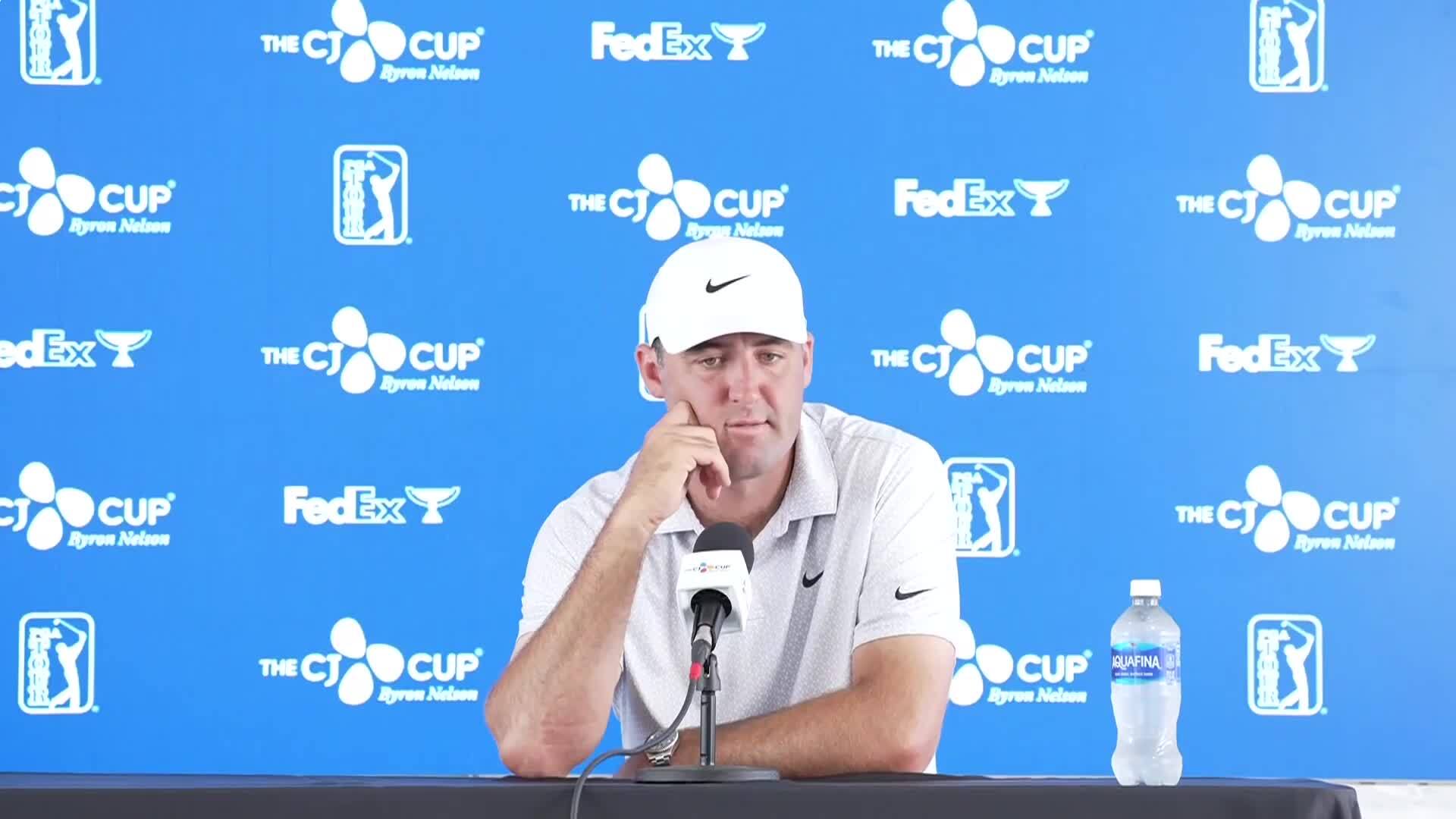 Scottie Scheffler on resetting his putting after poor performance on greens at Aronimink