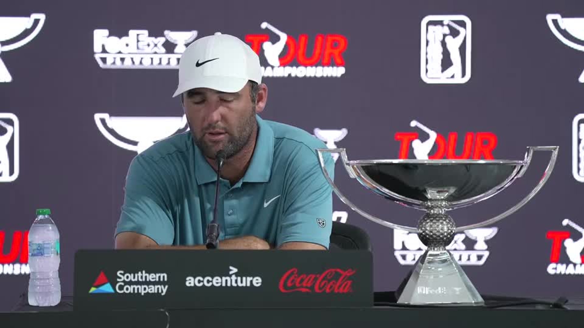 Scottie Scheffler news conference after winning second FedExCup at TOUR Championship