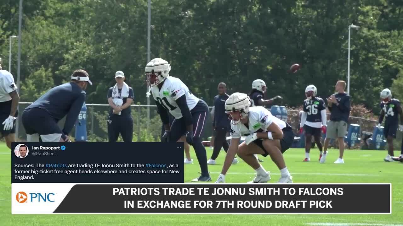 NFL - Patriots trading TE Jonnu Smith to the Falcons for a