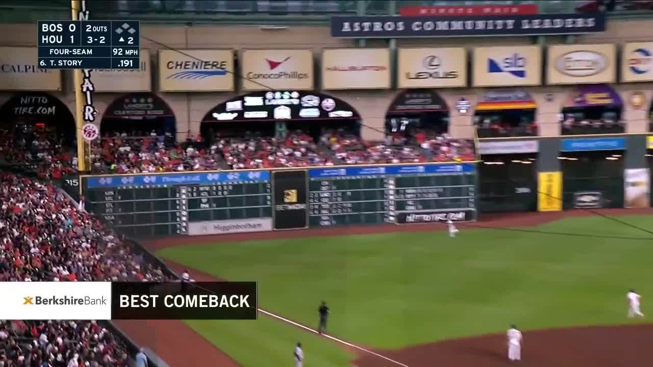 Trevor Story hits home run at Fenway Park against Astros